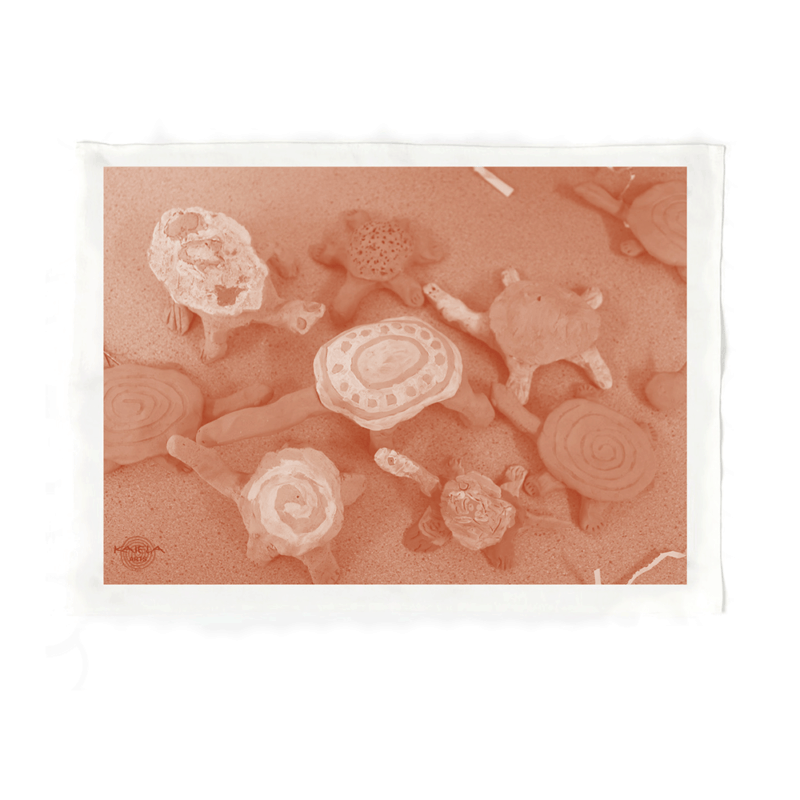 Turtle Muster Tea Towel