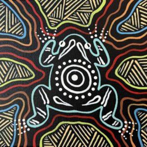 Frog (Dhangoba) - Painting - Brett Wilson