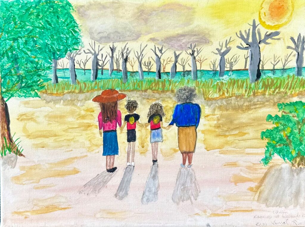 Wetlands at Winton - Painting - Laurel Robinson