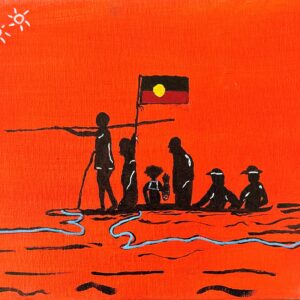 Fishing On The River - Painting - Cynthia Hardie