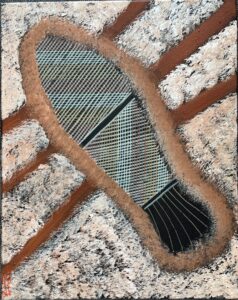 Bush Tucker/River cod cooked traditional - Painting - Steven Baksh