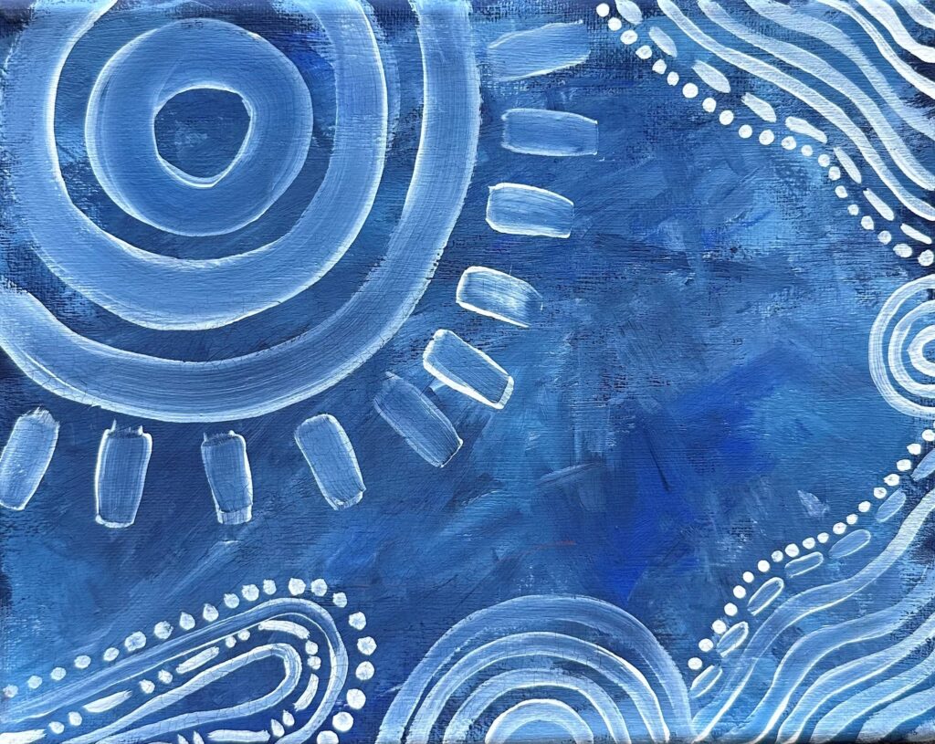 Gazing Upon The Stars - Painting - Suzanne Atkinson