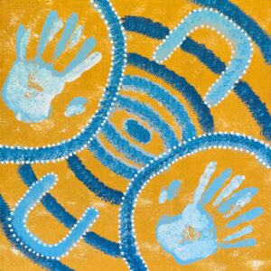 Sitting with my Uncle - Painting - Steven Baksh