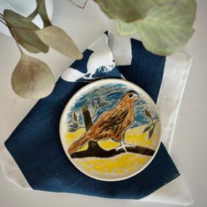 Blue Hawk - Ceramic - Laurel Robinson