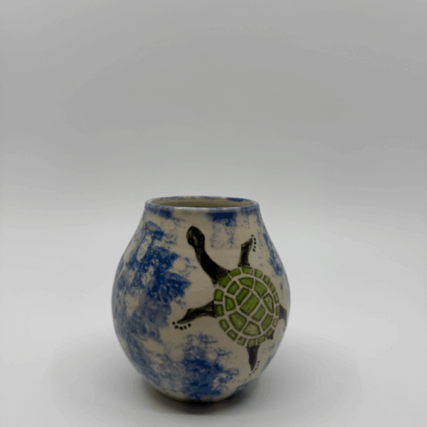 Long-neck turtle small vase - Jack Anselmi