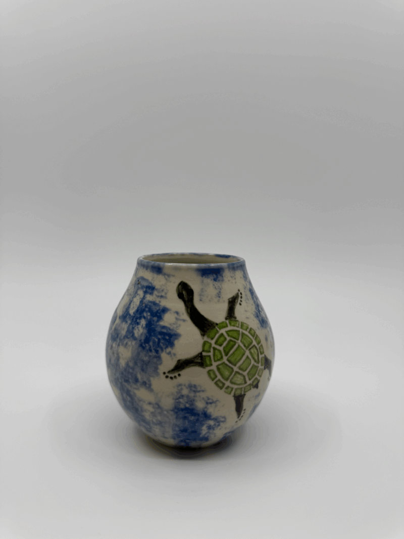 Long-neck turtle small vase - Jack Anselmi