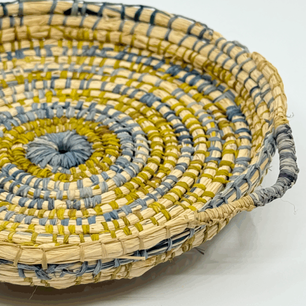 Eco-dyed woven basket 2 - Cassandra Clarke