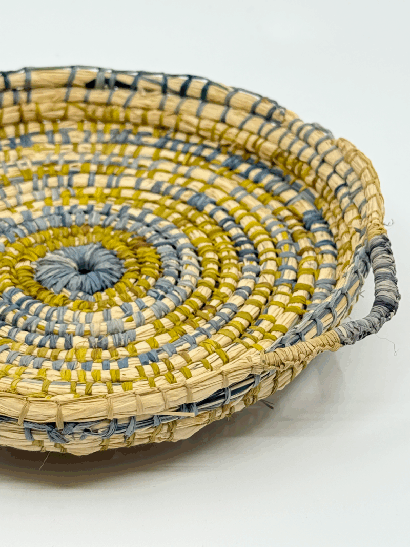 Eco-dyed woven basket 2 - Cassandra Clarke
