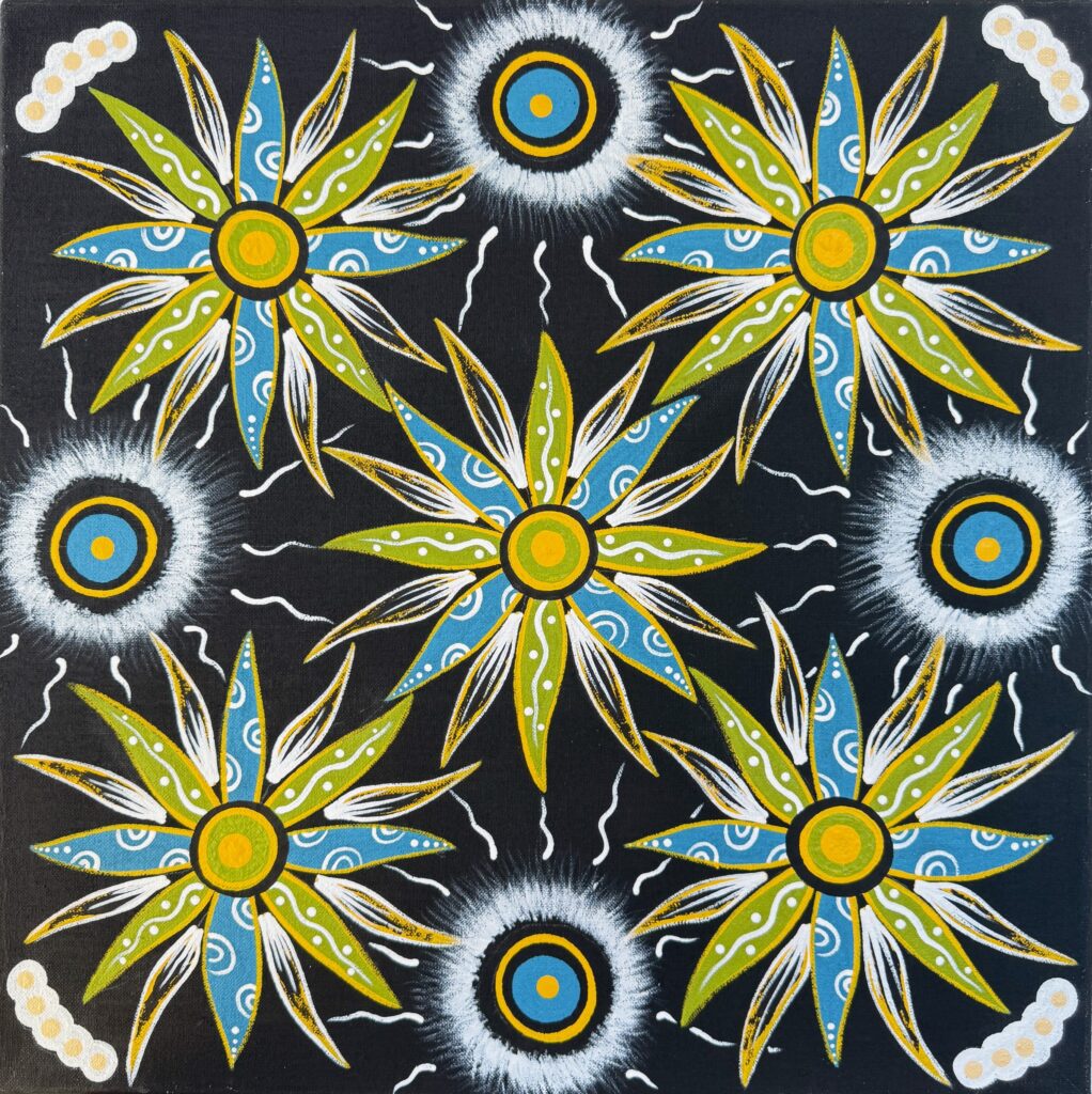 Guka (Grub in ground) Winter - Painting - Brett Wilson