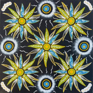 Guka (Grub in ground) Winter - Painting - Brett Wilson