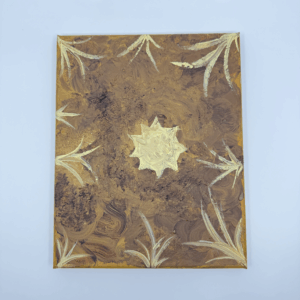 Traditional Grasses On Country- Nurtured by the sun - Painting - Sonya Minni Briggs