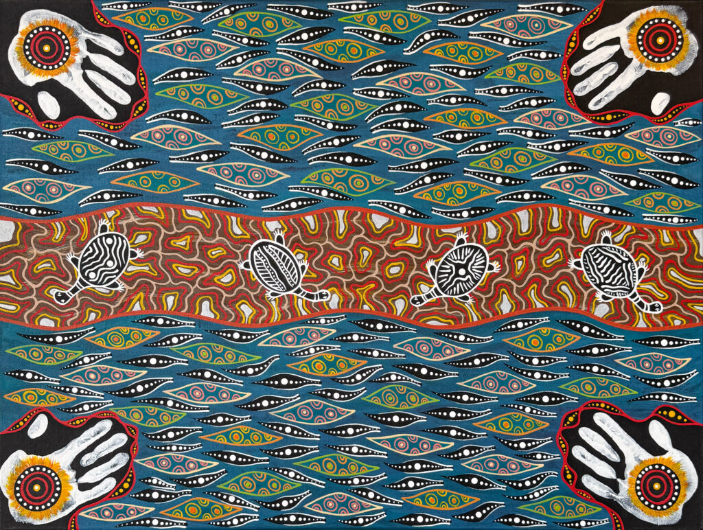Turtles - Painting - Brett Wilson