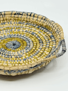 Eco-dyed woven basket 2 - Weaving - Cassandra Clarke