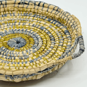 Eco-dyed woven basket 2 - Weaving - Cassandra Clarke