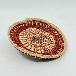 Eco-dyed woven basket 3 - Weaving - Cassandra Clarke