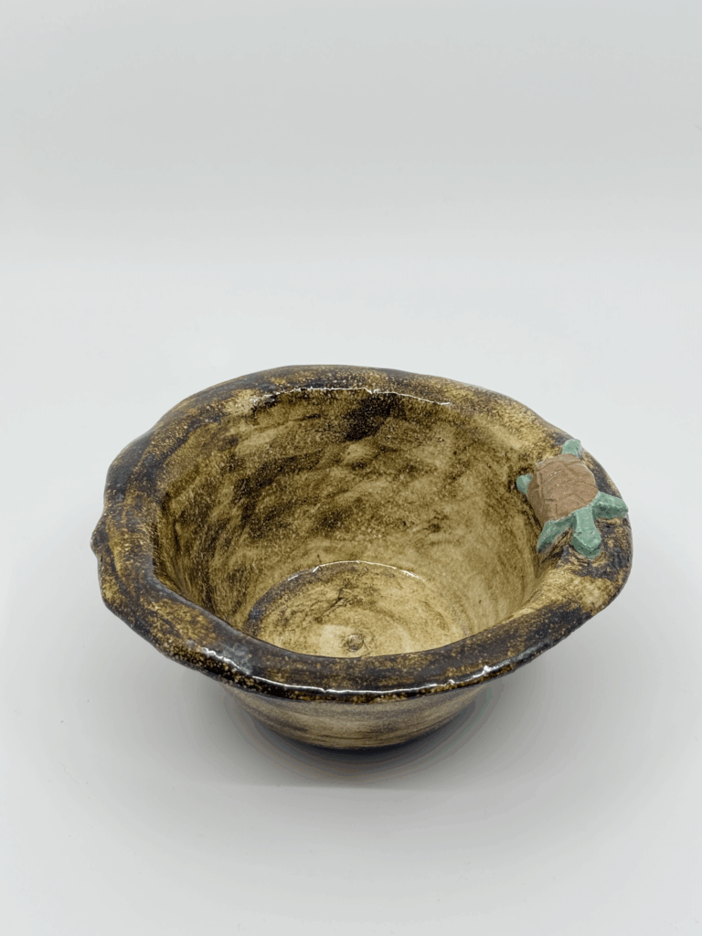 Dark Brown Turtle Pot - Ceramic - Jack Anselmi