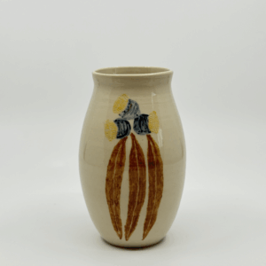 White Gumnut And Gumleaf White gumnut and gumleaf vasease - Ceramic - Jack Anselmi