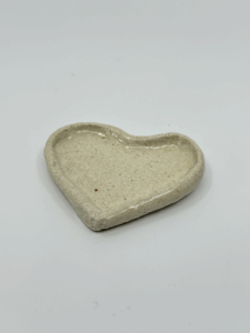 Mini love heart plain dish bowl - Ceramic - Belinda  Briggs