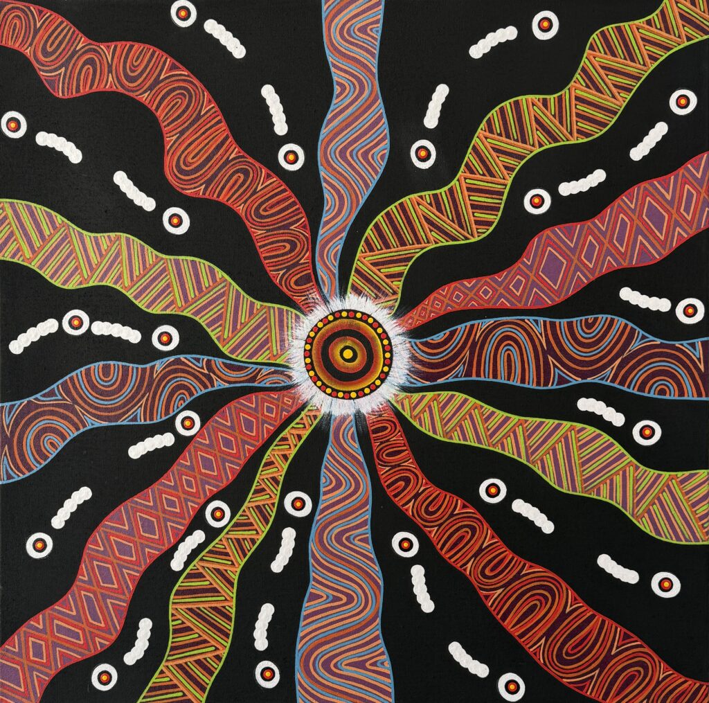 Guka (Grub in ground) - Grub Season - Painting - Brett Wilson