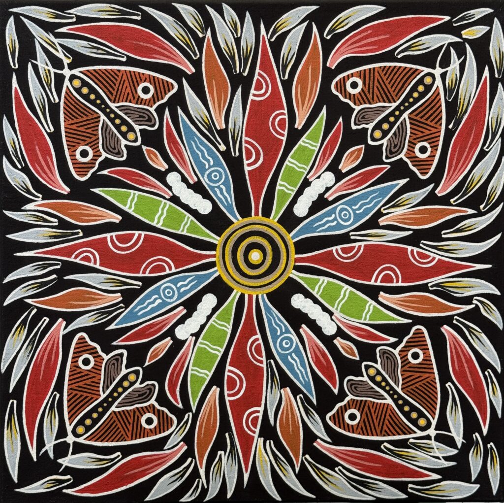 Grub & Rain Moth Evolution #3 - Painting - Brett Wilson