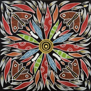 Grub & Rain Moth Evolution #3 - Painting - Brett Wilson