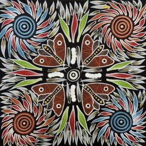 Grub & Rain Moth Evolution #4 - Painting - Brett Wilson