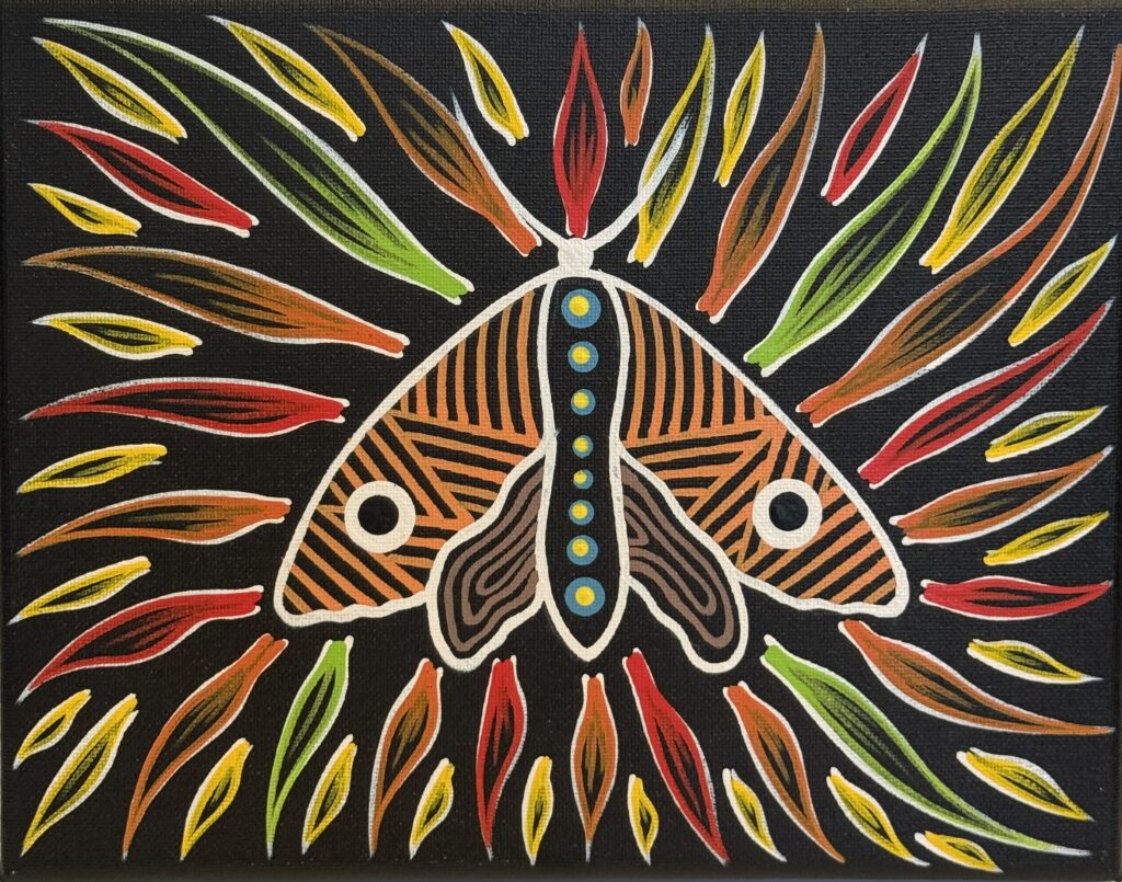 Rain Moth #5 - Painting - Brett Wilson