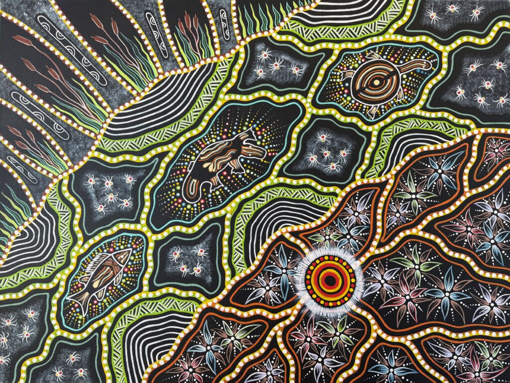 River Spiders - Painting - Brett Wilson