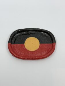 Aboriginal flag dish bowl - Ceramic - Ally Knight