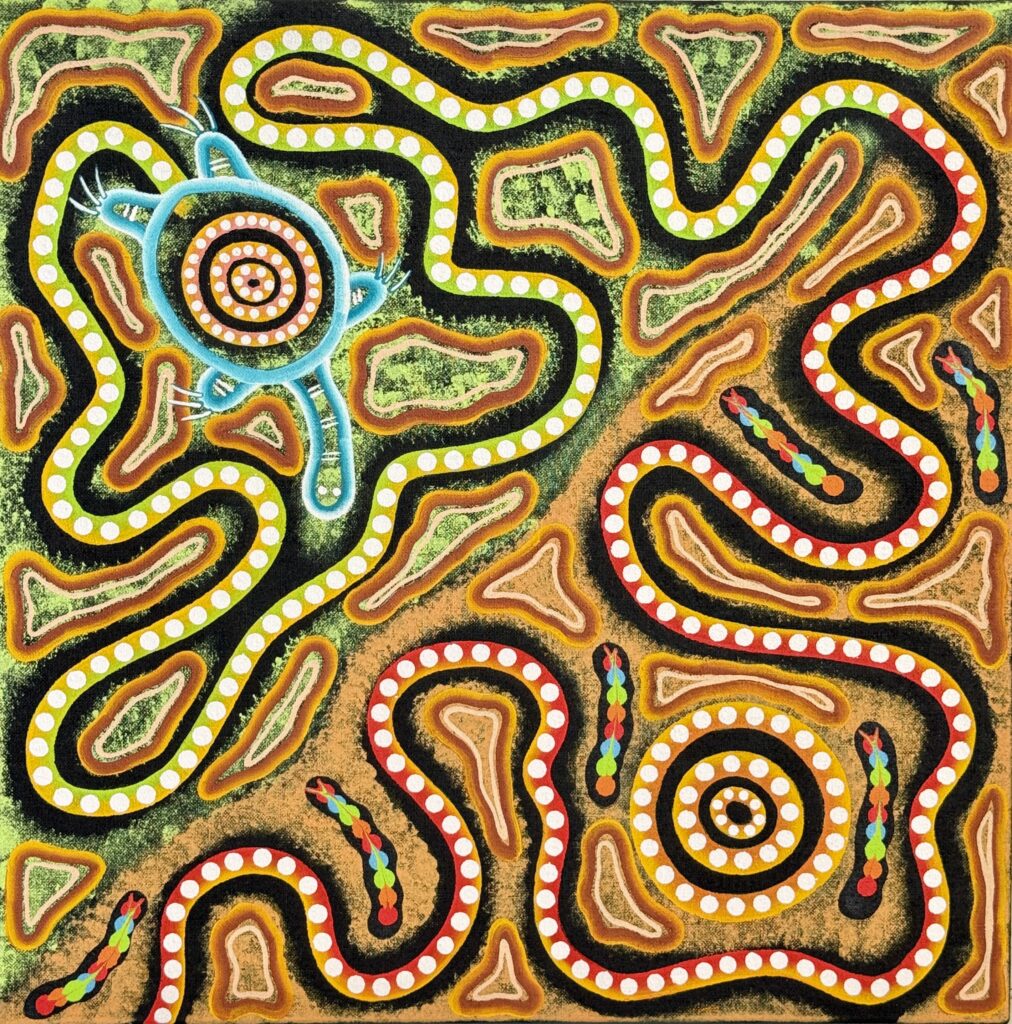 Yorta Yorta to (Yeperenye/Yipirinya) County - Painting - Brett Wilson
