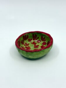 green and red small bowl - Ceramic - Cynthia Hardie