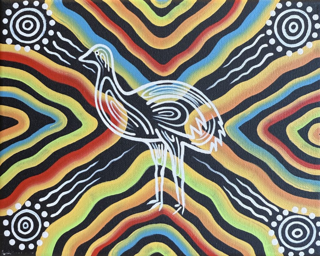 Emu (Bigarrumdga) #5 - Painting - Brett Wilson
