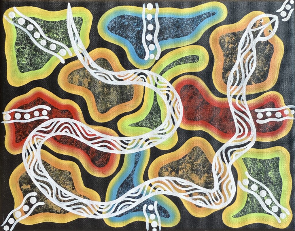 Snake (Durrel) - Painting - Brett Wilson