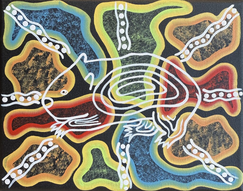 Wombat (Dhukandirra) - Painting - Brett Wilson