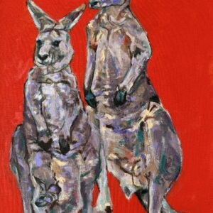 Just The Three Of Us - Painting - Roslyn  Lockhart