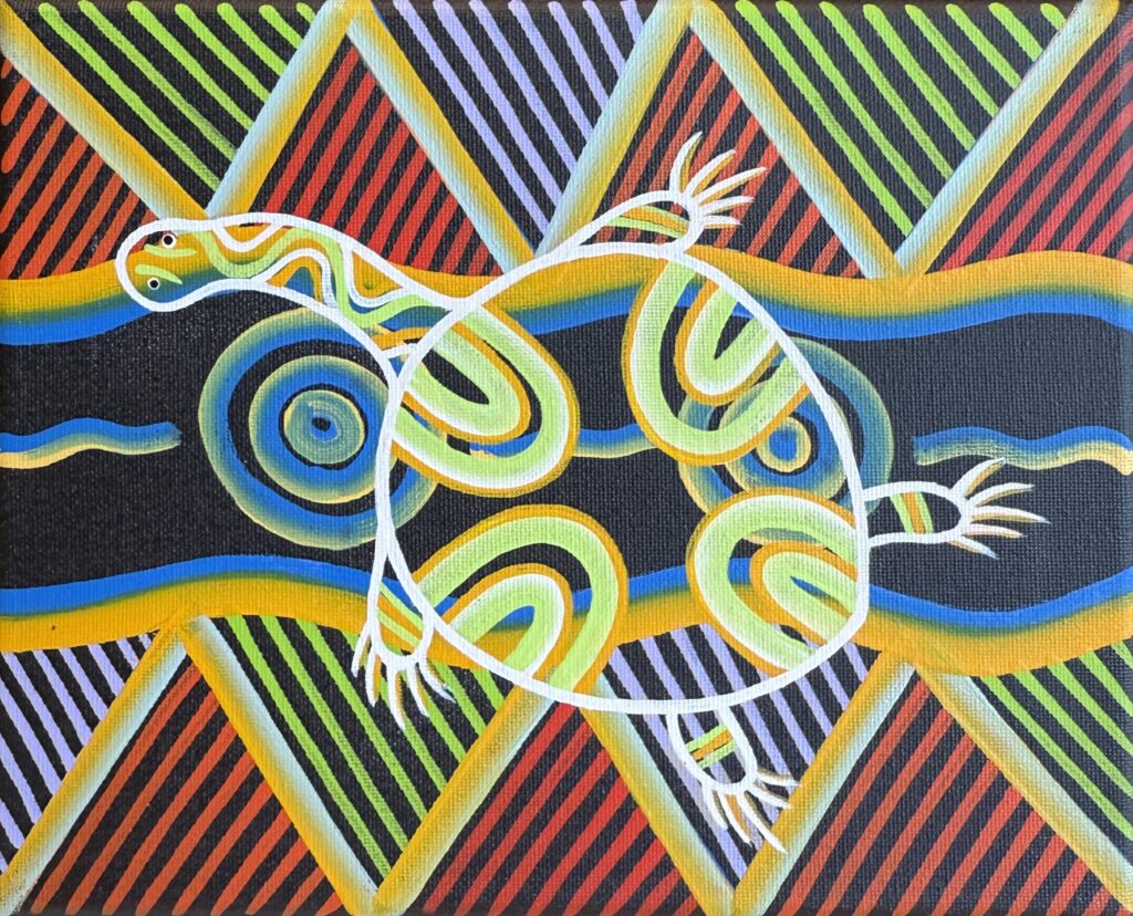 Long Neck Turtle - Painting - Brett Wilson