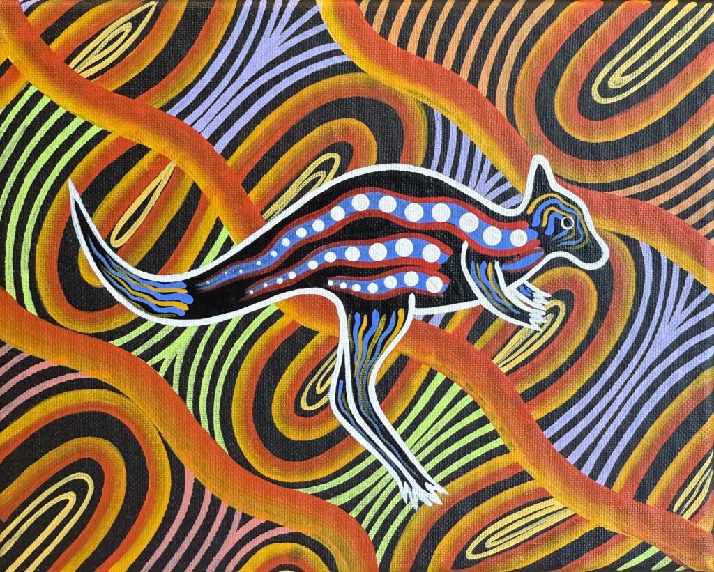 Kangaroo (Wotogoa) - Painting - Brett Wilson