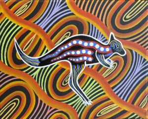 Kangaroo (Wotogoa) - Painting - Brett Wilson