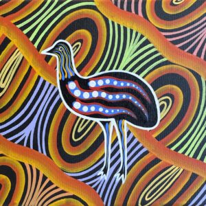 Emu (Bigarrumdga) - Painting - Brett Wilson