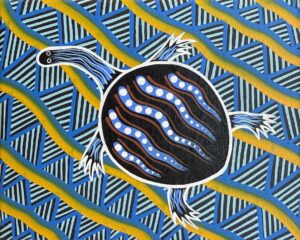 Long Neck Turtle - Painting - Brett Wilson