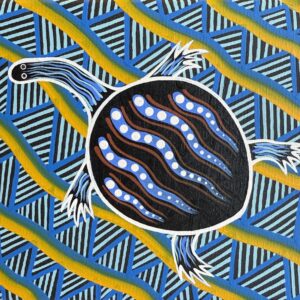 Long Neck Turtle - Painting - Brett Wilson