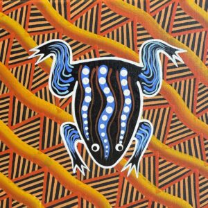 Frog (Dhangoba) - Painting - Brett Wilson