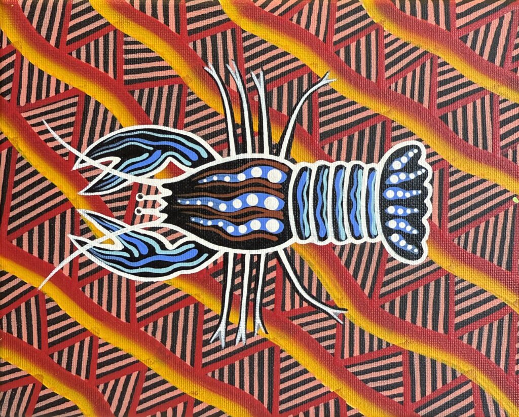 Crayfish (Borpa) - Painting - Brett Wilson