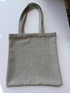 hand made linen tote bag (grey) - Textile - Tahnee Day