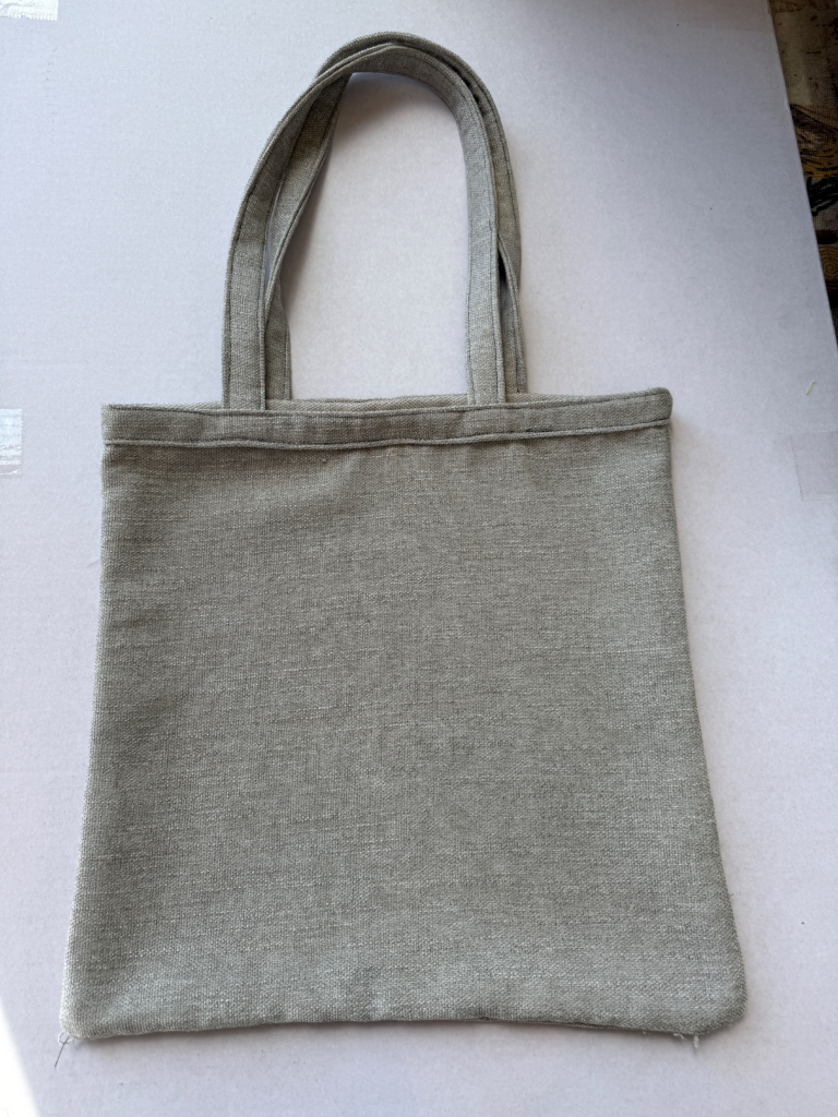 hand made linen tote bag (grey) - Textile - Tahnee Day