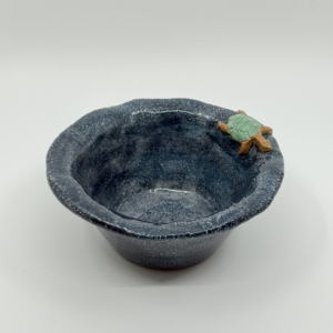 Dark Blue Turtle Pot