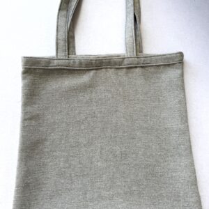hand made linen tote bag (grey)