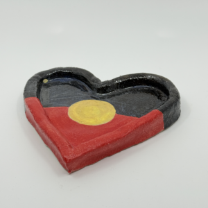 Love Heart Flag Dish Bowl