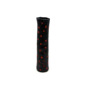 Blue Vase With Red Dots