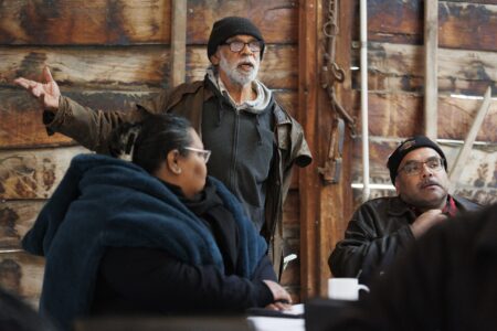An Elder speaking to the group at a KINnected Camp, 2024